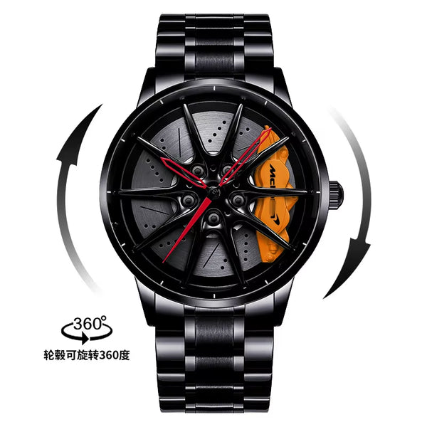 Luxury Sport Car Wheel Watch for Men Top Brand AMG Wheel Rim Dial 3D Fashion Men'S Watch Waterproof Men Watch Relogio Masculino